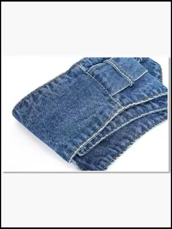 Wide Obi Wrap Belt Cinch Style Denim Fabric for Women